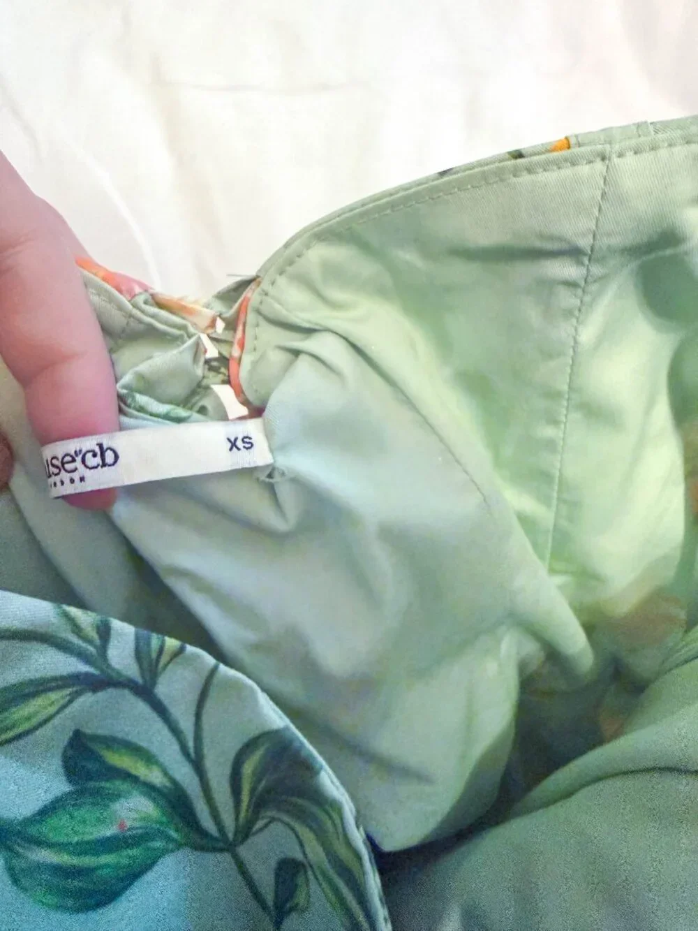 HOUSE OF CB Saira Floral Lace-Up Corset Cocktail Dress (XS) *NWOT* - Picture 13 of 13